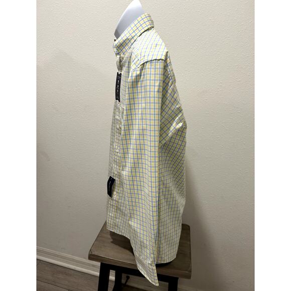 Club Room Mens Regular Fit Shirt Stretch Plaid Button Up Neck 14.5 Sleeve 32/33 - Picture 5 of 7